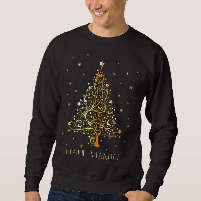 Sweatshirt Arbre de Noël slovaque Ornement décoratif Slovaqui (Devant)