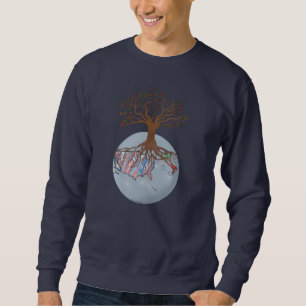 Sweatshirt Arbre familial aux racines italiennes américaines