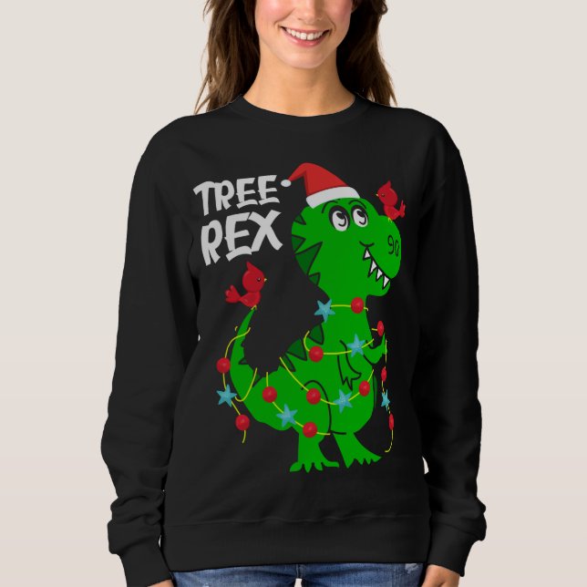 Sweatshirt Arbre Rex. Dinosaur Dinosaure Cadeau mignon Dino N (Devant)