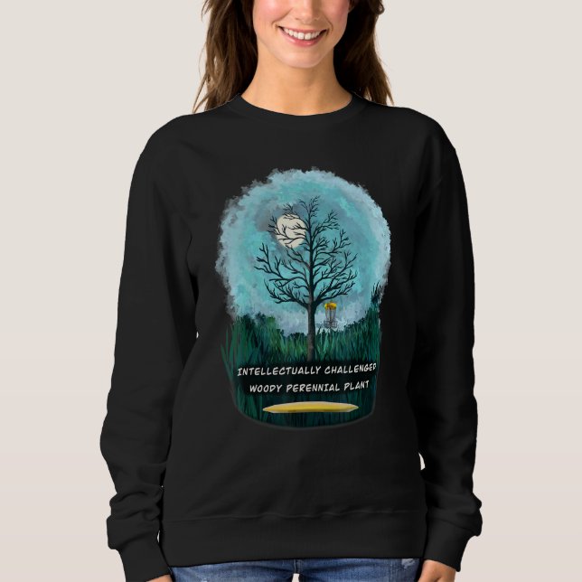 Sweatshirt Arbre Stupide Définition Disque Golf Pun Pour Fris (Devant)
