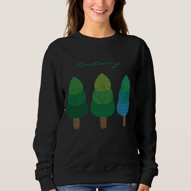 Sweatshirt Arbres verts boisés Thunder_Cove  (Devant)