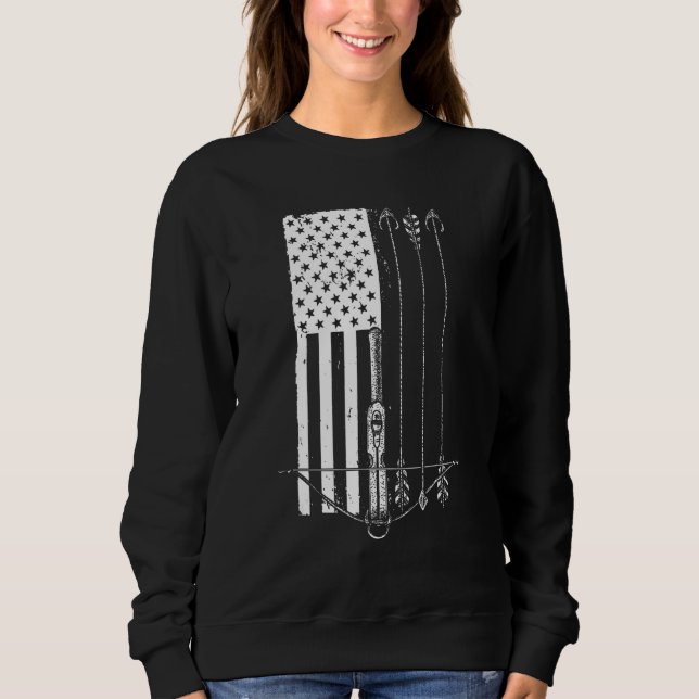 Sweatshirt Arc-cool Pour Hommes Femmes Arrow Bow Chasse Amer (Devant)
