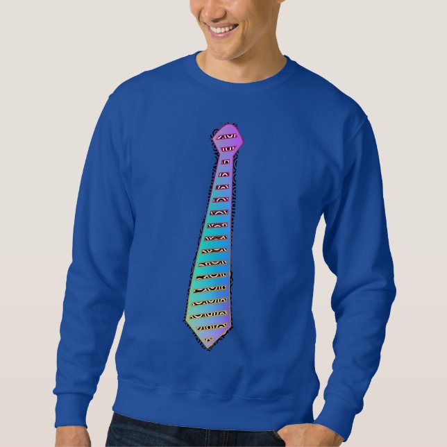 Sweatshirt Arc-en-ciel bleu Fun (Devant)