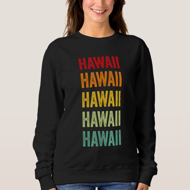 Sweatshirt Arc-en-ciel d'Hawaï  État d'Hawaï (Devant)