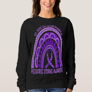 Sweatshirt Arc-En-Ciel En Juin Nous Portons Violet Pédiatriqu