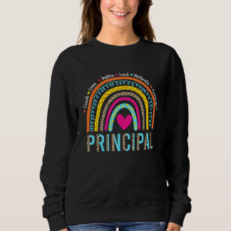 Sweatshirt Arc-en-ciel Enseigner Amour Inspirer Directeur Ret