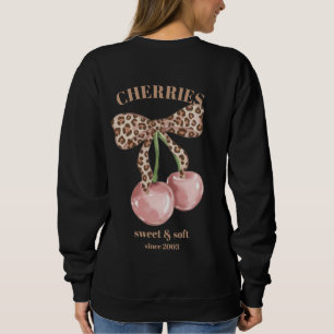 Sweatshirt Arc Retro Cerise Douce & Douce Depuis Slogan