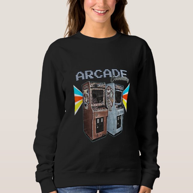 Sweatshirt Arcade Cabinet Machine 1970 1980 1990 (Devant)
