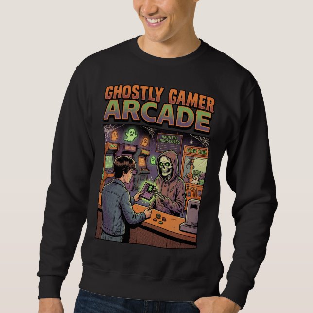 Sweatshirt Arcade Horreur Fantomatique de Joueur (Devant)