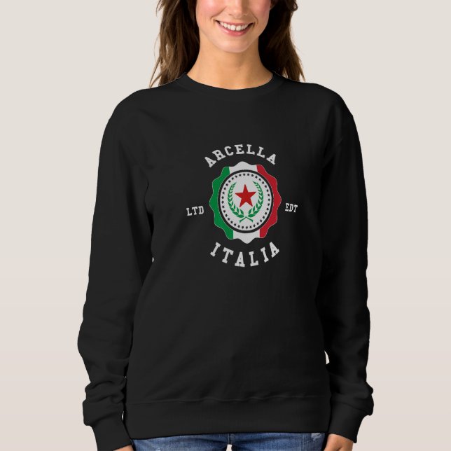 Sweatshirt Arcella Italy Flag Badge Vintage   (Devant)