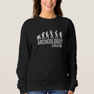 Sweatshirt Archéologue antique Stick Man Evolution Archaeolog