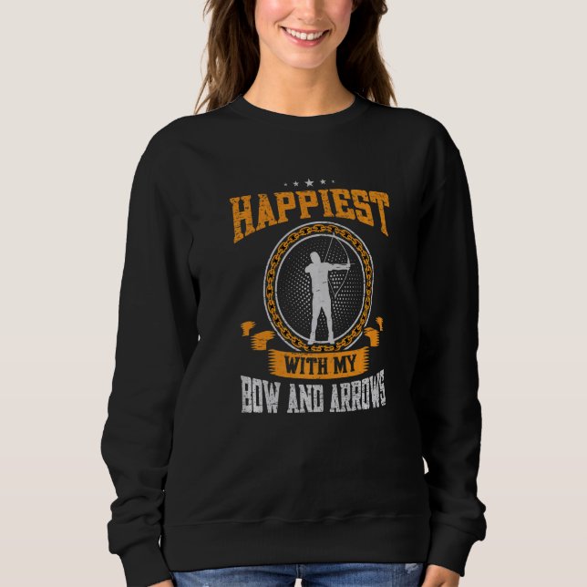 Sweatshirt Archer à flèche en arc Premium (Devant)