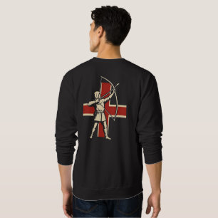 Sweatshirt Archer à l'arc long anglais Croix de Saint-Georges