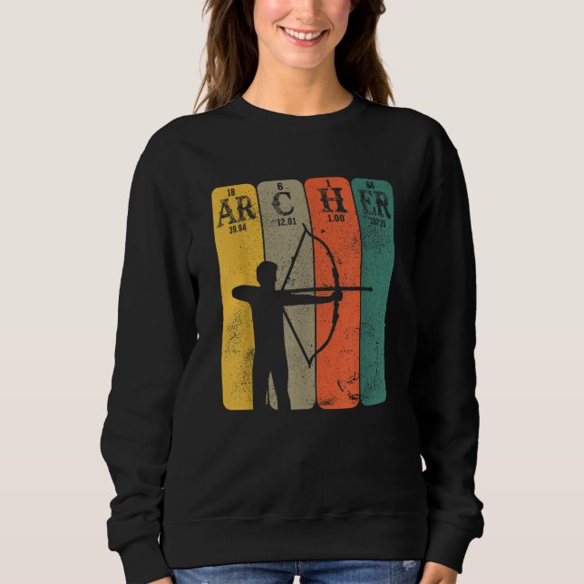 Sweatshirt Archer Periodic Table Elements Bow Hunting Archery (Devant)