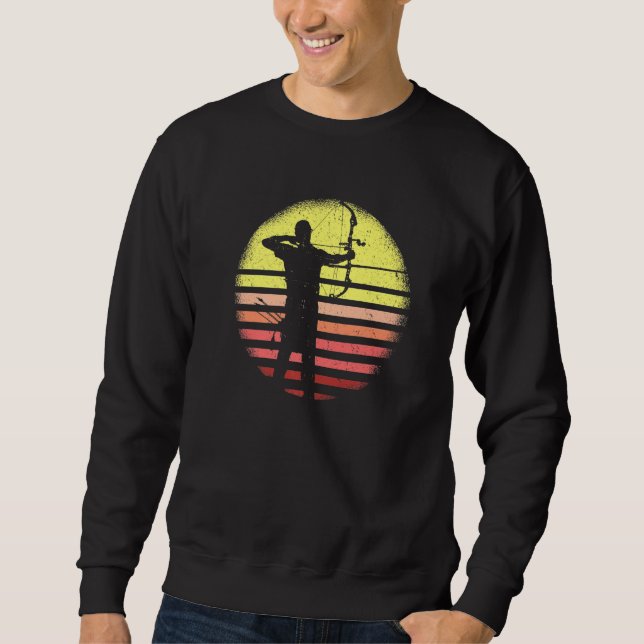 Sweatshirt Archer Vintage de tir à l'arc (Devant)
