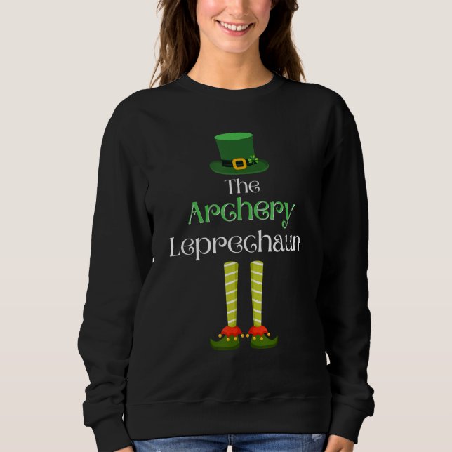 Sweatshirt Archery Leprechaun Matching Family Group St. Patri (Devant)