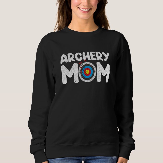 Sweatshirt Archery Mom Archer Arrow Bow Target (Devant)