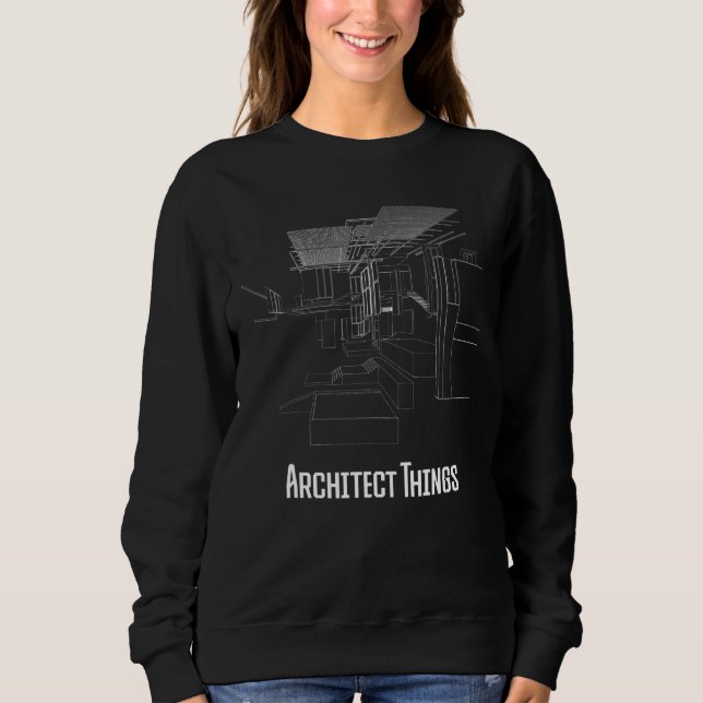 Sweatshirt Architect Things Architecture Artwork Designer Pl (Devant)
