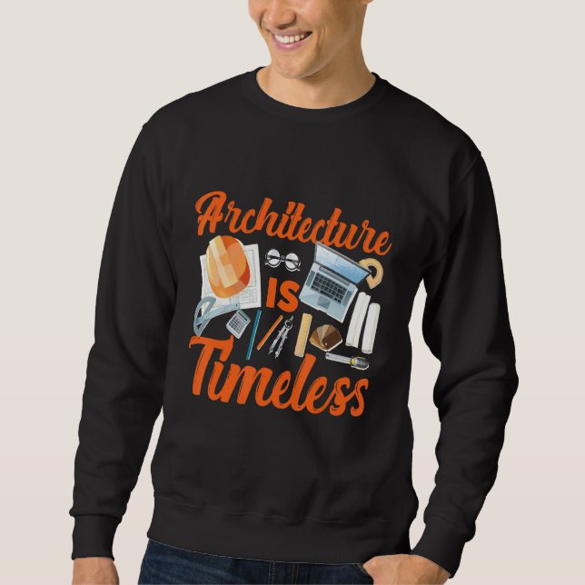 Sweatshirt Architecte Pour Bâtiment Béton 1 (Devant)
