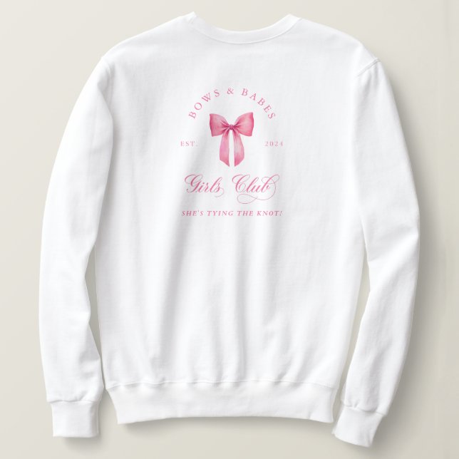 Sweatshirt Arcs et Club de Filles Demoiselles d'Honneur Enter (Design dos)