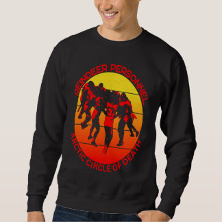 Sweatshirt Arctic Circle of Death Snow Globe Left Reindeer Pe