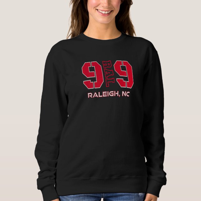 Sweatshirt Area Code 919 Raleigh North Carolina  NC GPS Coord (Devant)