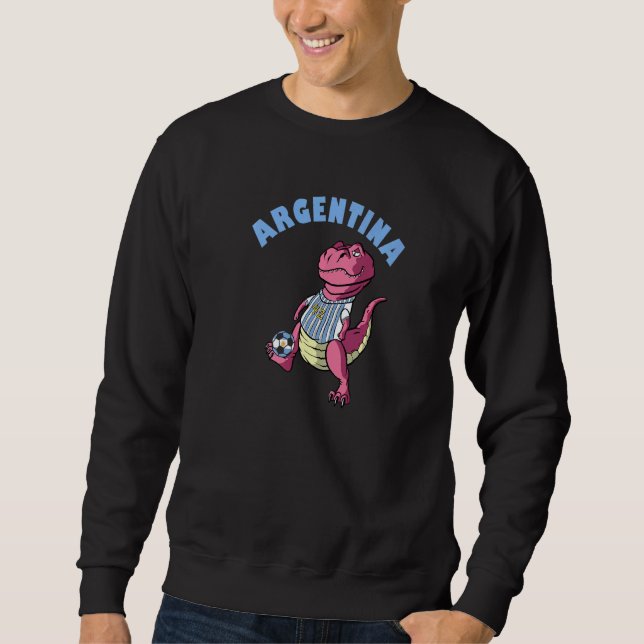 Sweatshirt Argentina Dino Argentinian Flag Rex Soccer Ball Di (Devant)