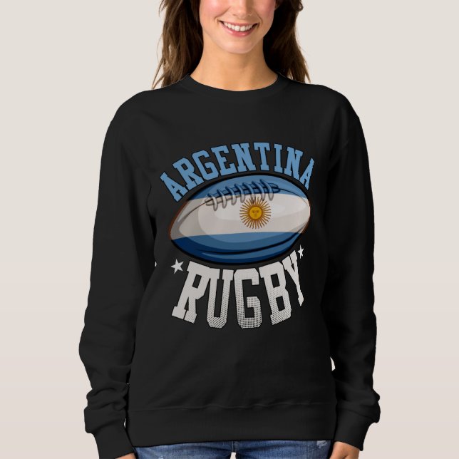 Sweatshirt Argentina Rugby Sports Player  Argentine Fan (Devant)