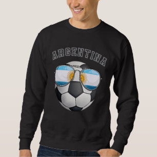 Sweatshirt Argentine Ventilateur de football Sunglass Footbal