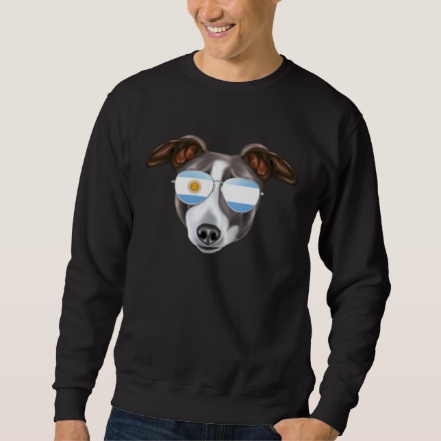 Sweatshirt Argentinian Flag Italian Greyhound Dog Argentina P (Devant)