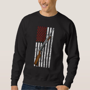 Sweatshirt Argile Cible Tir Usa Tir Drapeau Tir Panier