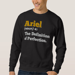 Sweatshirt Ariel Nom cadeau personnalisé Nom anniversaire Déf