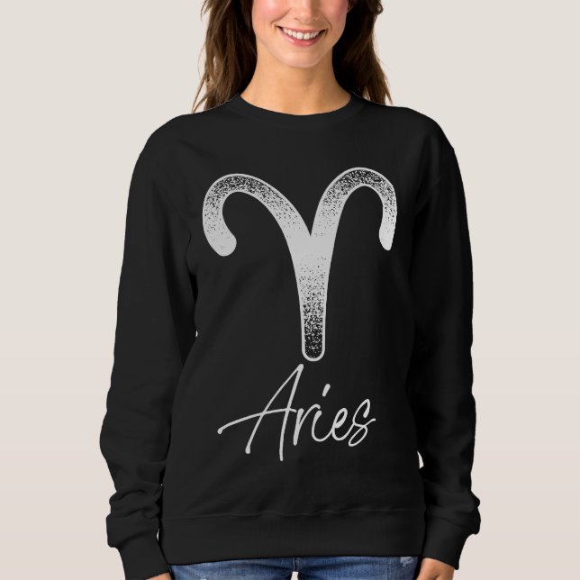 Sweatshirt Aries Astrology and Horoscope Zodiac Sign (Devant)