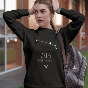 Sweatshirt Aries   Constellation Zodiaque personnalisée