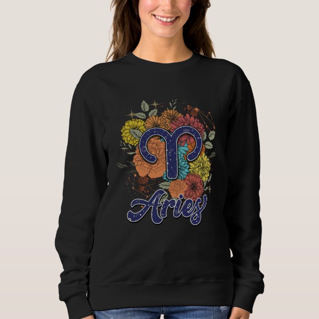Sweatshirt Aries Floral (Devant)