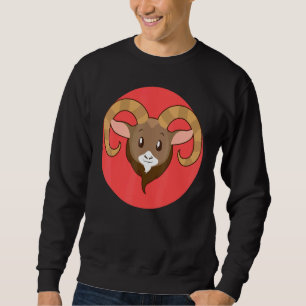 Sweatshirt Aries Zodiac Horoscope Astrologie Astronomie Femme