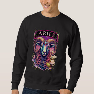Sweatshirt Aries Zodiac Ram u2013 Cadeau astrologique audacie