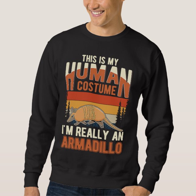 Sweatshirt Armadillo Human Costume Halloween Armadillo (Devant)