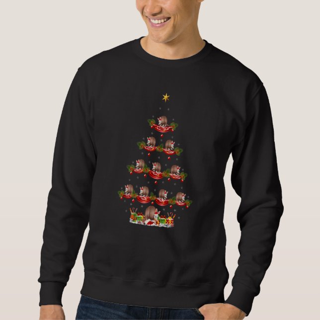 Sweatshirt Armadillo  Xmas Holiday Santa Armadillo Christmas  (Devant)