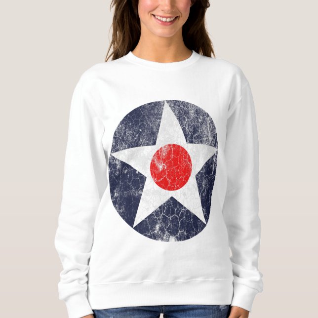 SWEATSHIRT ARMÉE AIR CORPS ROUNDEL US AIR FORCE INSIGNIA (Devant)