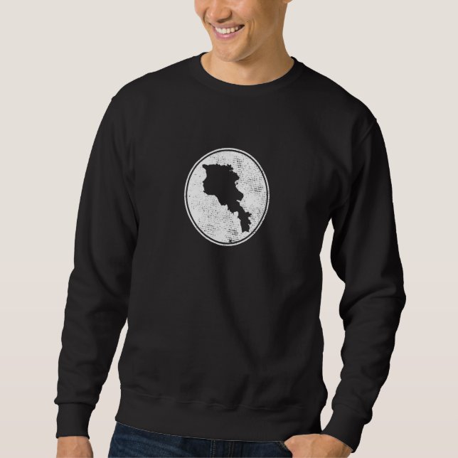 Sweatshirt Arménie Carte Fière Arménienne (Devant)