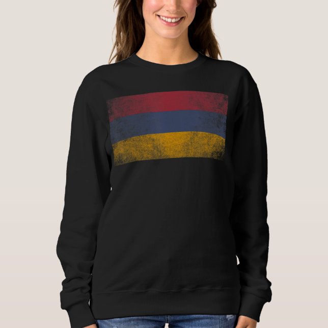 Sweatshirt Arménie Flag Pride Pays Accueil Correspondance (Devant)