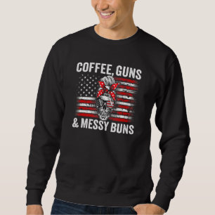 Sweatshirt Armes à café et armes à feu Messy Pro Gun Femmes C
