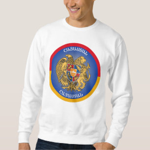 Sweatshirt Armoiries d'Arménie en forme de cercle