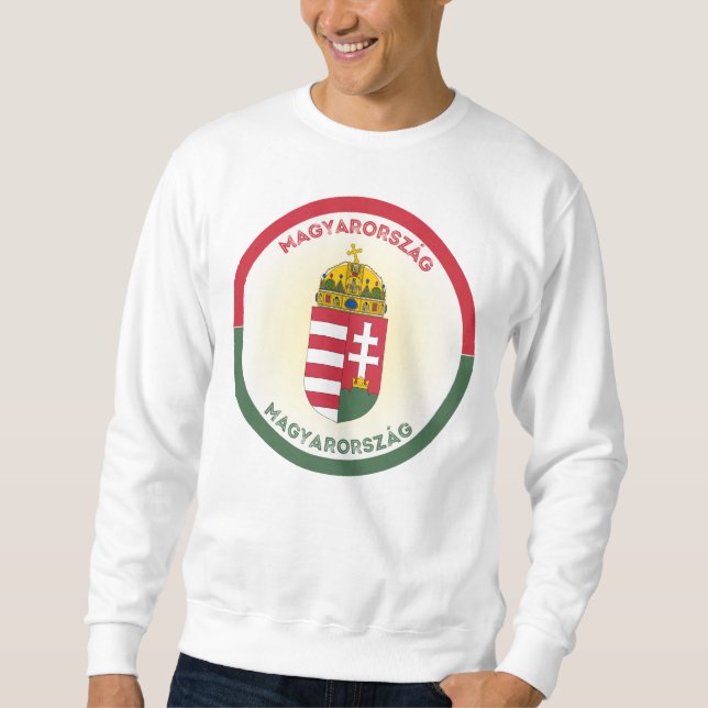 Sweatshirt Armoiries de Hongrie Forme de Cercle (Devant)