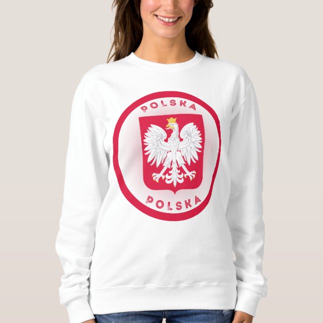 Sweatshirt Armoiries de Pologne en forme de cercle  (Devant)