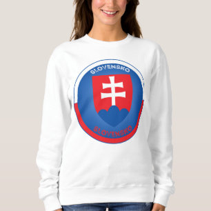 Sweatshirt Armoiries de Slovaquie en forme de cercle