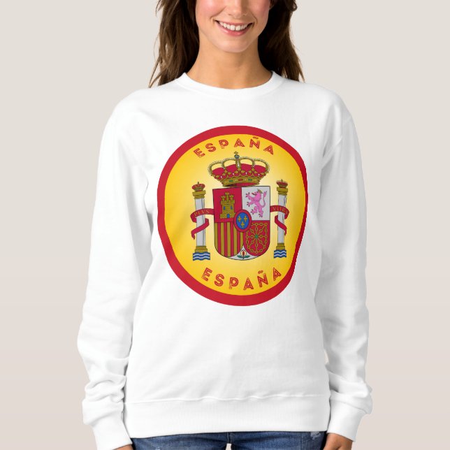 Sweatshirt Armoiries d'Espagne de forme circulaire  (Devant)