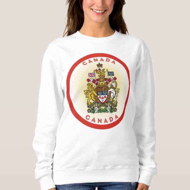 Sweatshirt Armoiries du Canada Forme du cercle (Devant)