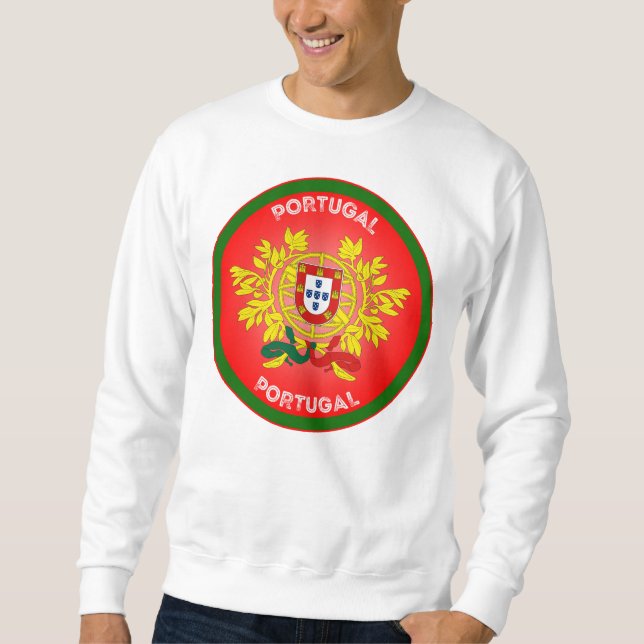 Sweatshirt Armoiries du Portugal de forme circulaire  (Devant)